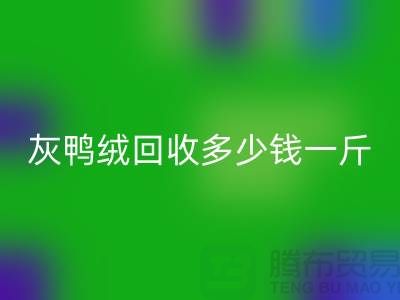 灰鴨絨回收多少錢一斤？白鴨絨回收價格@安徽羽絨回收廠家