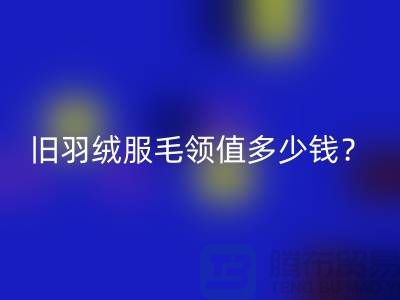 真皮毛領回收：羽絨服毛領值多少錢？