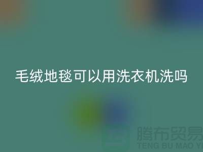 ＜＜毛絨地毯可以用洗衣機洗嗎＞＞